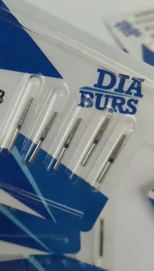 Fabricação profissional de brocas diamantadas dentárias de alta qualidade