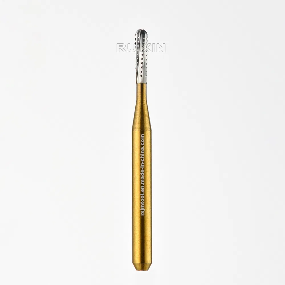 Fabricante de consumíveis de corte dentário de alta velocidade, corte de metal de alta velocidade, revestimento de titânio, broca de carboneto de tungstênio FG